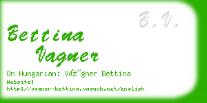 bettina vagner business card